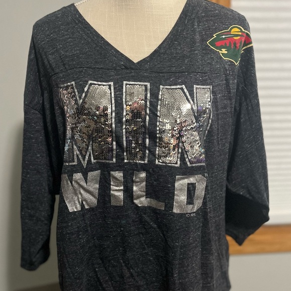 Minnesota Wild 3/4 length sleeve t-shirt - Picture 1 of 6